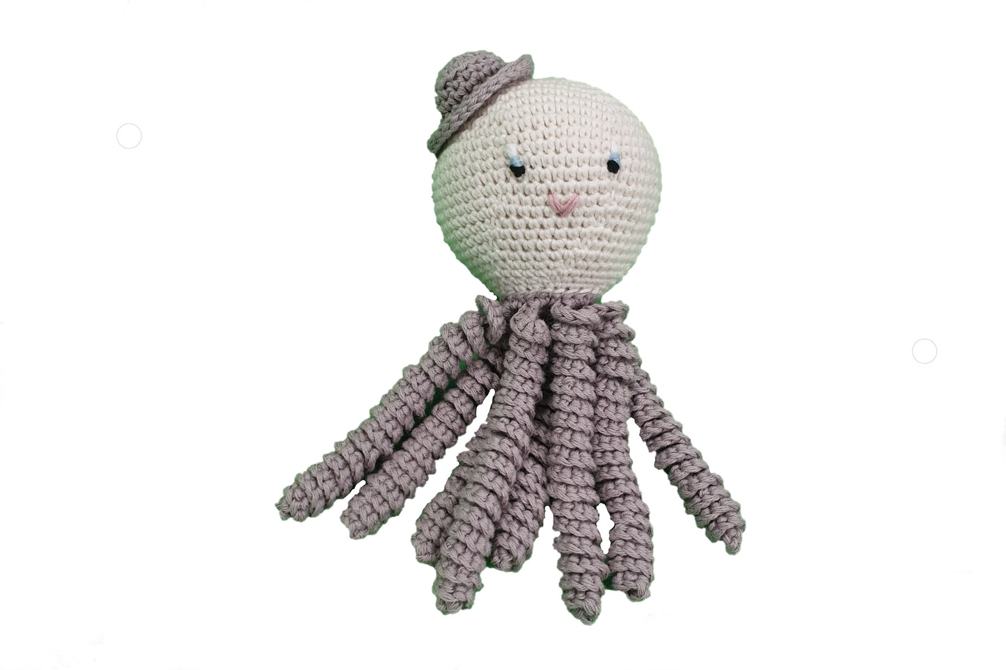 Pulpo amigurumi con sombrero (varios colores)