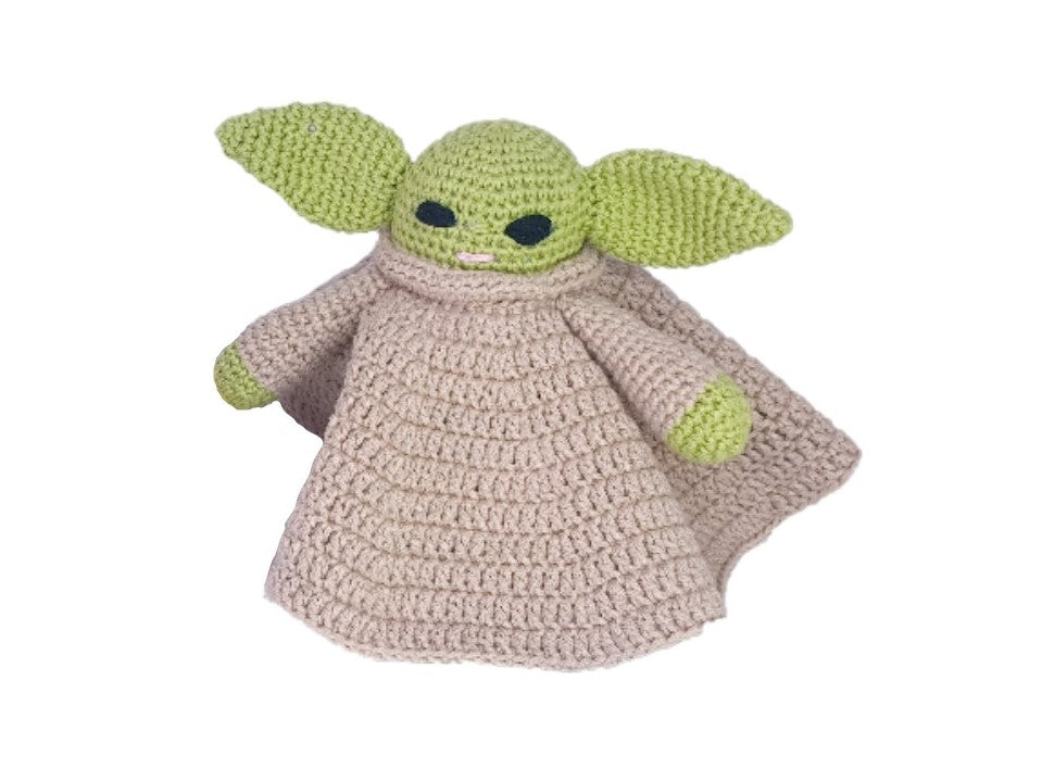 Mantita de apego de Baby Yoda.