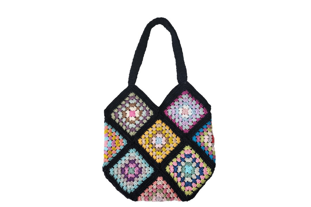 Bolso de crochet negro