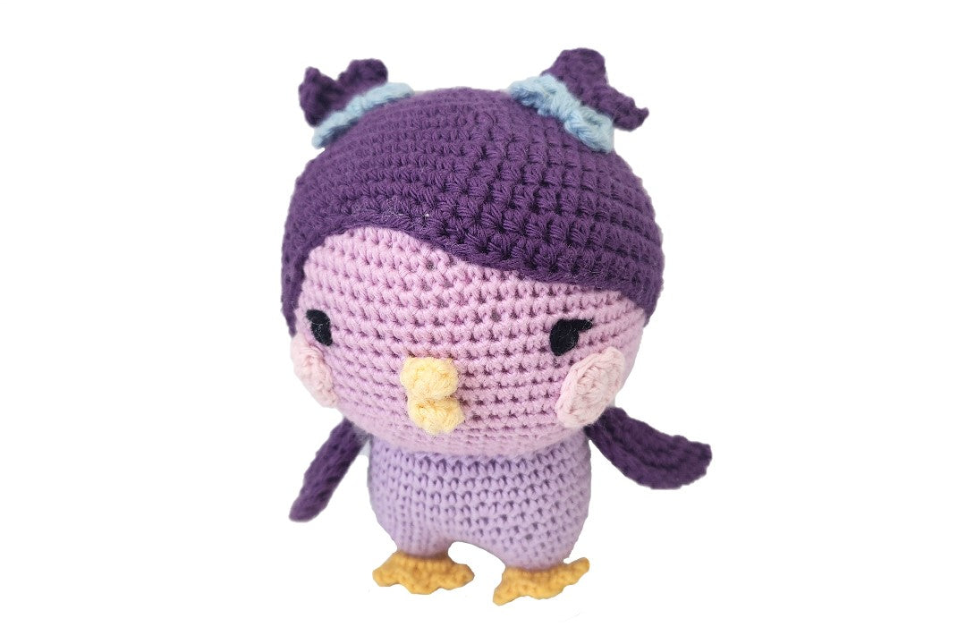 Amigurumi sonajero Pía