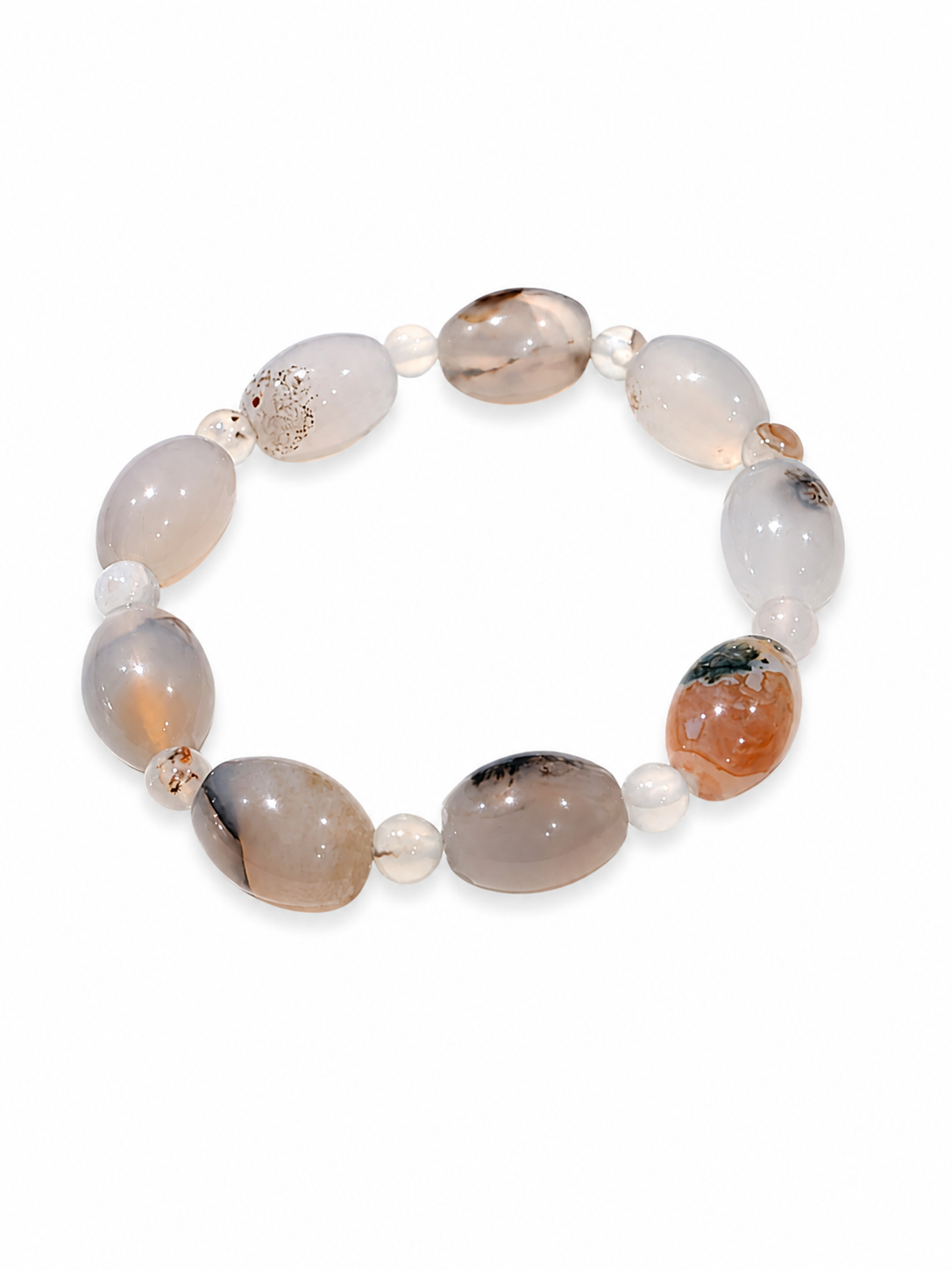 Pulsera de ágatas naturales