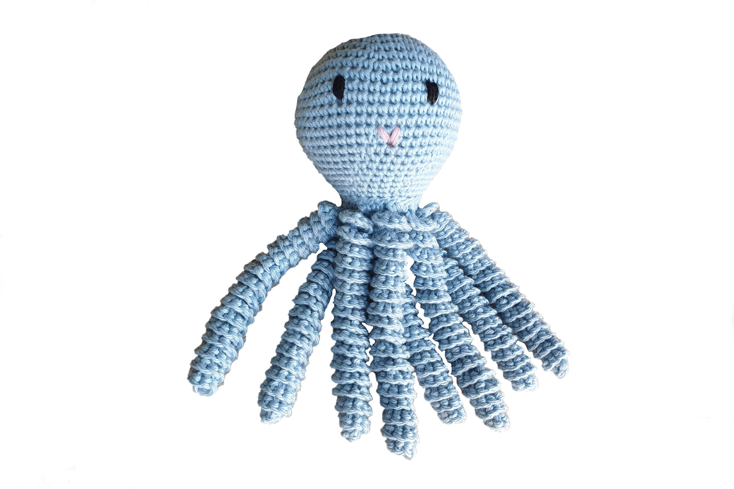 Pulpo de crochet unicolor (varios colores)