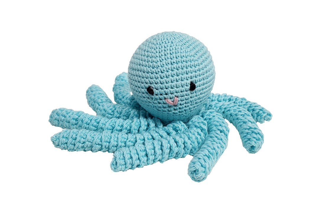 Pulpo de crochet unicolor (varios colores)