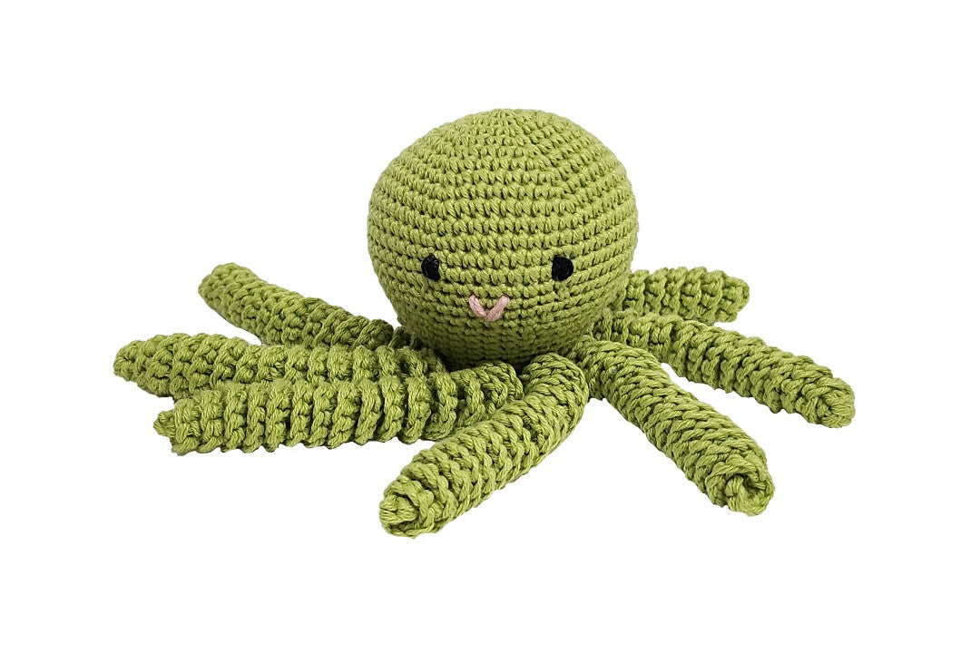 Pulpo de crochet unicolor (varios colores)