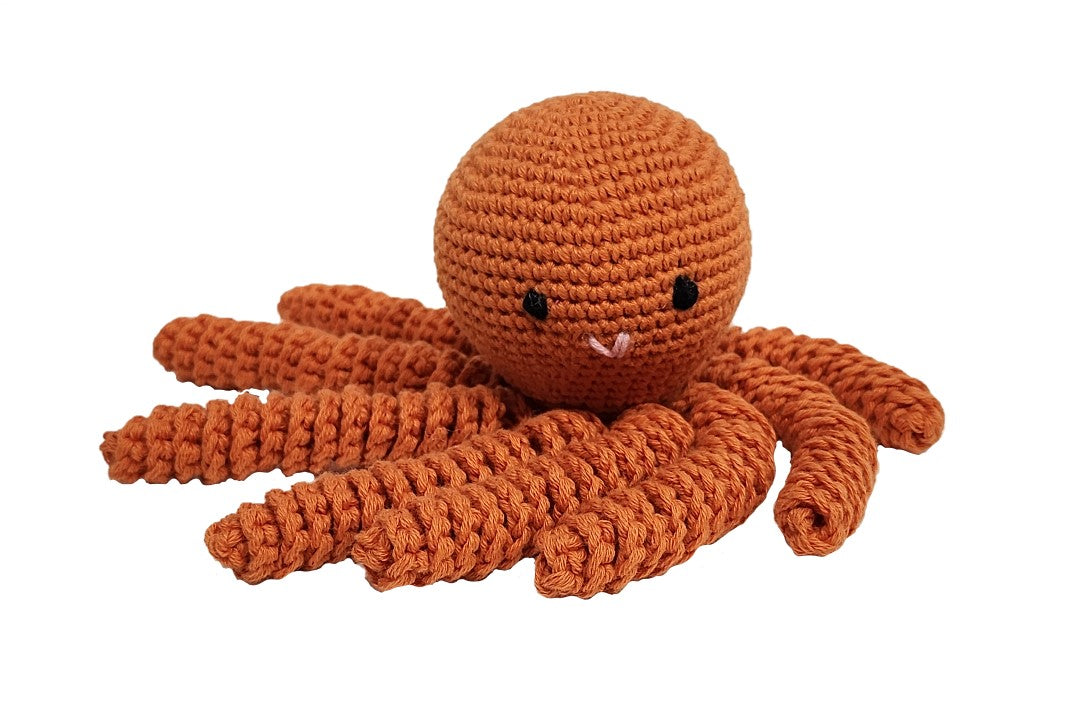 Pulpo de crochet unicolor (varios colores)