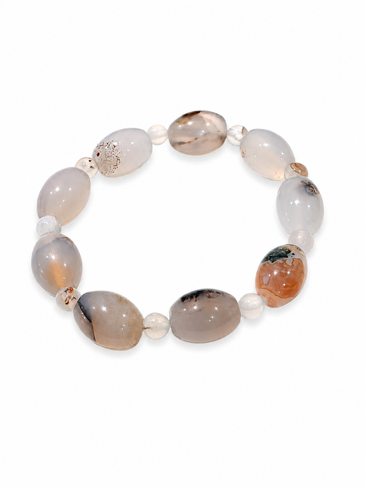 Pulsera de ágatas naturales