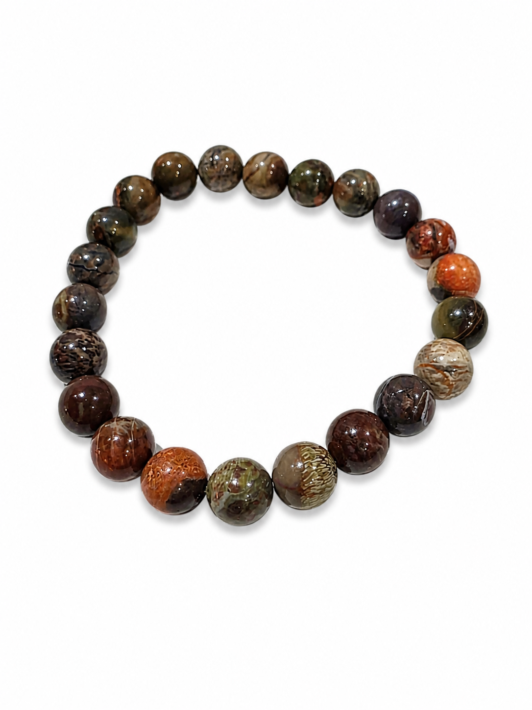 Pulsera de Ágata Dinero 8mm